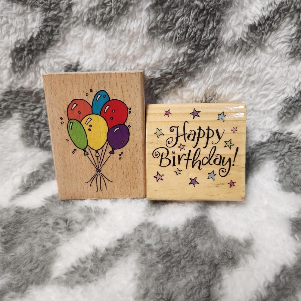 2006 Happy Birthday Rubber Stamps